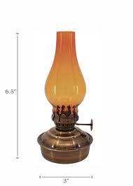 Oil Lamps Antique Brass Mini 6 5