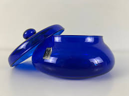 Euroglass Design Vintage Blue Glass