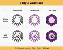 Buy 7 Chakras Svg Png Icon Symbol Pack