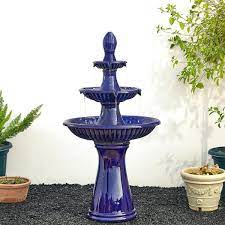 3 Tier Ceramic Outdoor Fountain