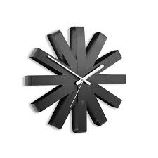 Umbra Ribbon 12 In Black Wall Clock