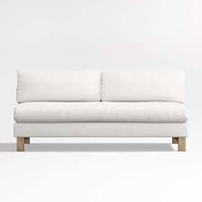Pacific Armless Sofa With Wood Legs
