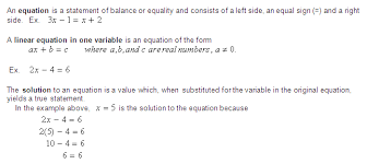 One Two Variables Equations