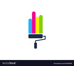 Color Paint Logo Icon Design Royalty