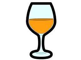 Free Vectors Orange Drink Wine Glass Icon