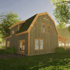 24 36 Gambrel Barn Home Plan Timber