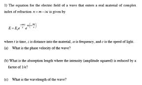 Electric Field Of A Wave