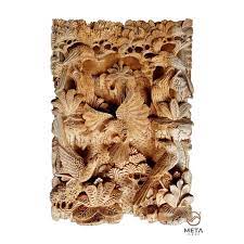 Handmade 3d Wood Carving Relief