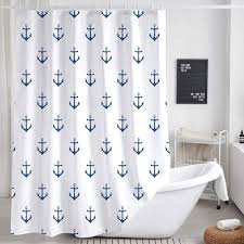 Nautical Anchor Shower Curtain For