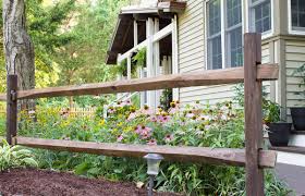 how to stain a split rail fence