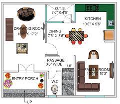25x30 Duplex House Plan Design 2 Bhk