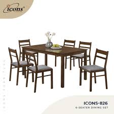 Icons 826 6 Seater Dining Set Lazada Ph