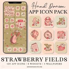 Strawberry App Icons Cottagecore Ios 14