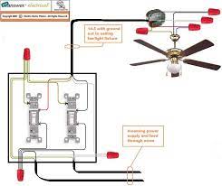 Wiring A Ceiling Fan With Two Switches