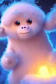 A Cute Little Fluffy Baby Yeti