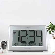 Atomic Digital Silver Clock