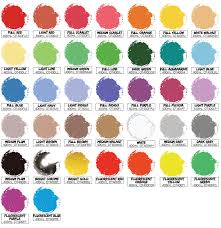 Colour Chart For Onetake Acrylic Spray