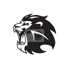Roaring Lion Head Logo Mascot Vector