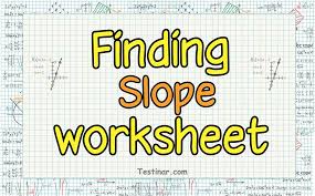 Finding Slope Worksheets