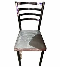 Wood Black Metal Dining Chair For