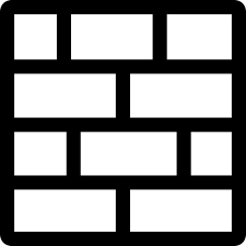 Firewall Basic Rounded Lineal Icon