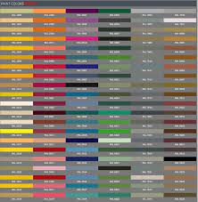 Paint Color Ral Chart Color Quality