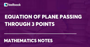 Equation Of A Plane Passing Through