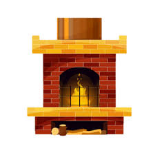 Brick Fireplace Vector Art Png Images