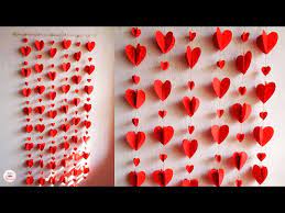 Diy Paper Heart Wall Hanging Wall