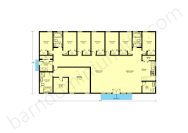 8 Bedroom Barndominium Floor Plans