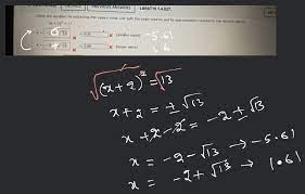 Equation By Extracting The Square Roots