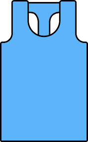 Tank Top Icon In Blue Color