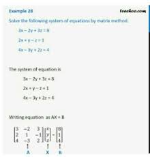 Explain Matrix Method With The Help Of