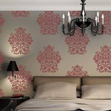 Large Wall Damask Stencil Denise