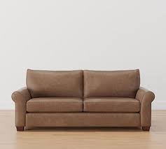 Pb Comfort Roll Arm Leather Sofa