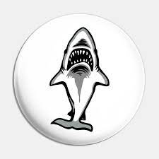 Great White Shark Mouth Teeth Logo