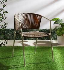 Buy Outdoor Metal Patio Chair In Tan