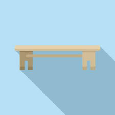 Wood Table Top View Vector Art Icons