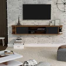 America Malinda 71 In Black Tv Stand