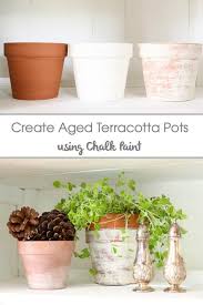 Age Terracotta Pots Using Chalk Paint