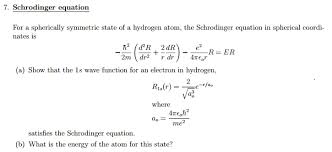 Hydrogen Atom The Schrodinger Equation