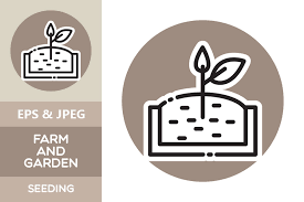 Farm Garden Icon Seeding Graphic By