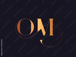 Om Monogram Logo Typographic Signature