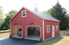 Custom Amish Built Two Car Garages