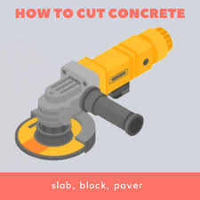 How To Cut Concrete Slab Block Paver