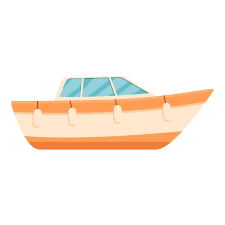 Small Fishing Boat Vector Icon