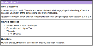 Aqa Combined Science Trilogy Chemistry