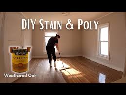 Diy Floor Refinishing Stain And Poly