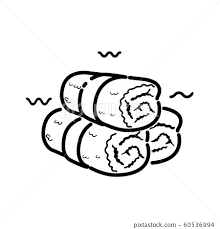 Three Rolled Hot Towels Isolated On
