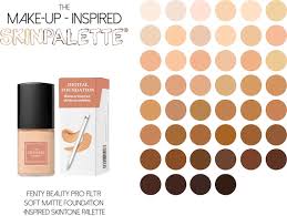 Makeup Inspired Skin Tone Palettes For